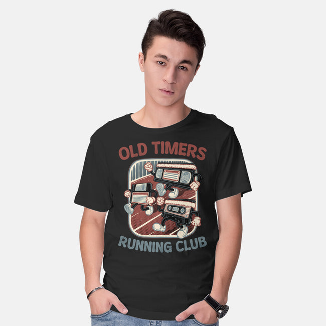 Old Timers Running Club-Mens-Basic-Tee-glitchygorilla