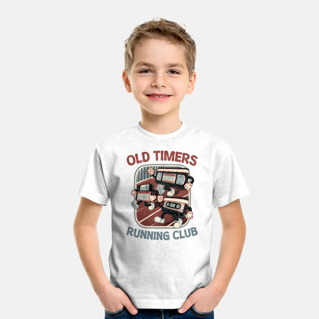 Old Timers Running Club-Youth-Basic-Tee-glitchygorilla