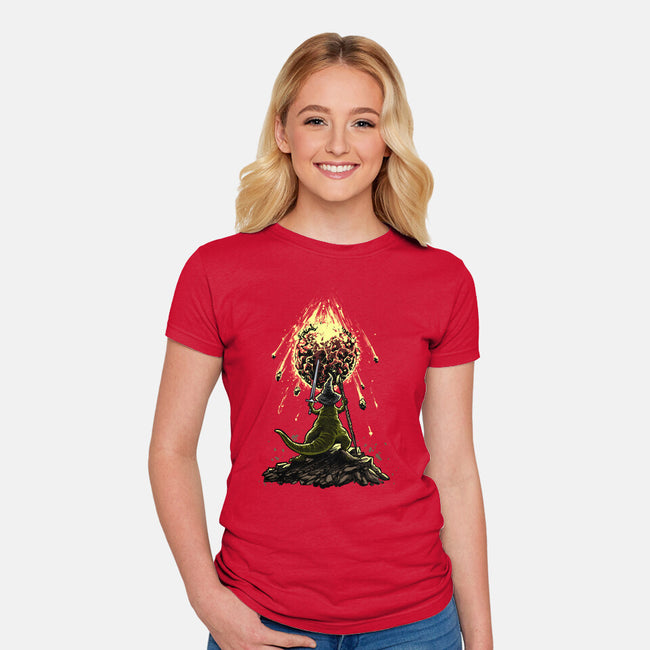 You Shall Not Impact-Womens-Fitted-Tee-zascanauta