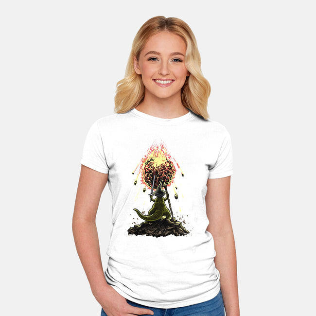 You Shall Not Impact-Womens-Fitted-Tee-zascanauta