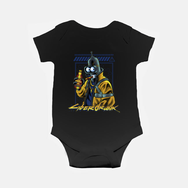 Cyberdrunk Bender-Baby-Basic-Onesie-Astrobot Invention