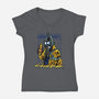 Cyberdrunk Bender-Womens-V-Neck-Tee-Astrobot Invention