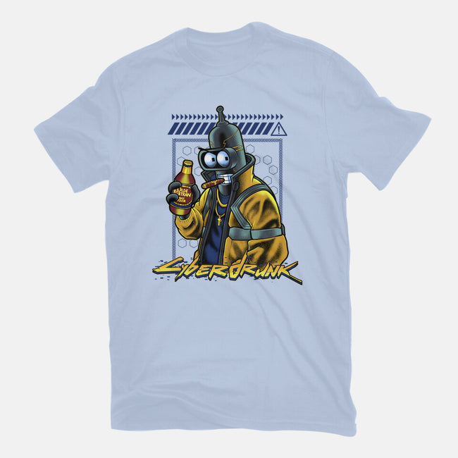 Cyberdrunk Bender-Womens-Basic-Tee-Astrobot Invention