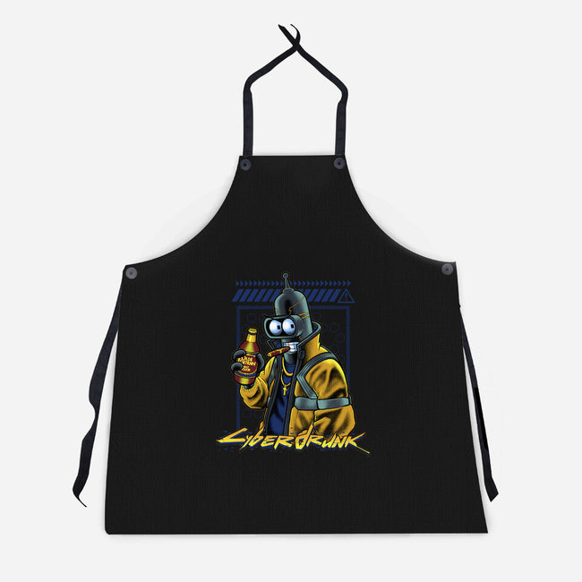 Cyberdrunk Bender-Unisex-Kitchen-Apron-Astrobot Invention