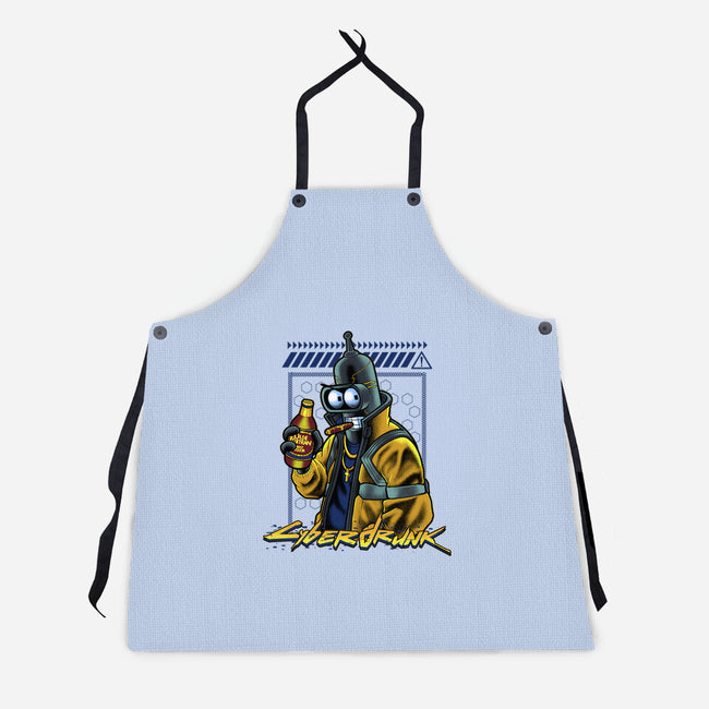 Cyberdrunk Bender-Unisex-Kitchen-Apron-Astrobot Invention