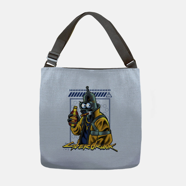 Cyberdrunk Bender-None-Adjustable Tote-Bag-Astrobot Invention