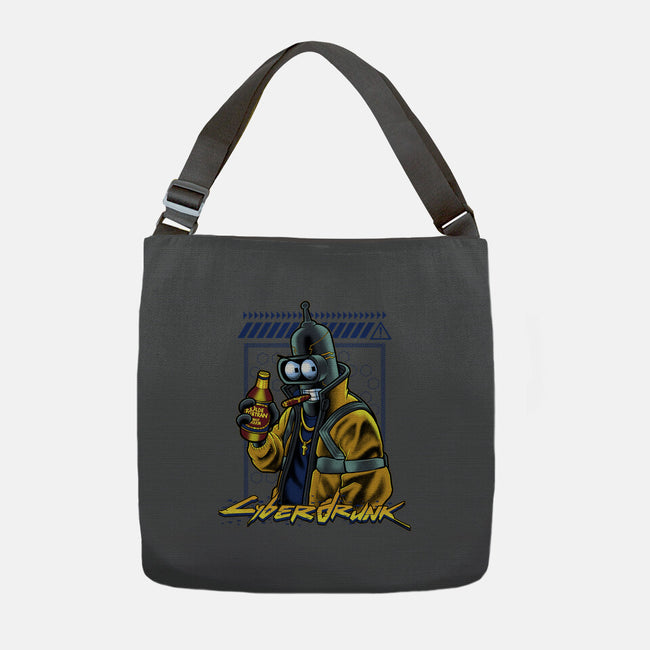 Cyberdrunk Bender-None-Adjustable Tote-Bag-Astrobot Invention