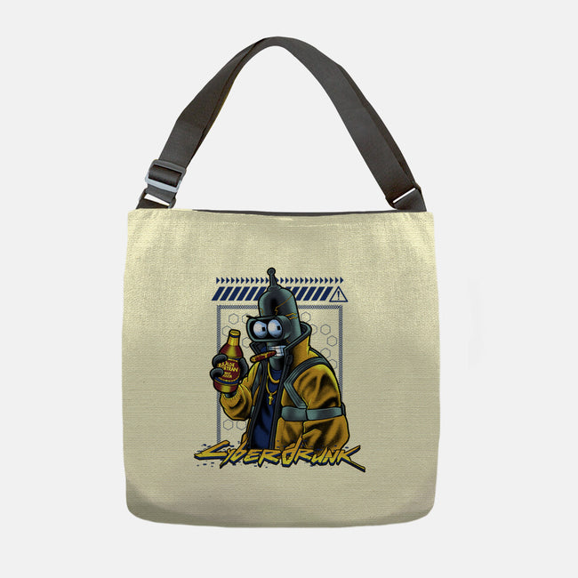 Cyberdrunk Bender-None-Adjustable Tote-Bag-Astrobot Invention