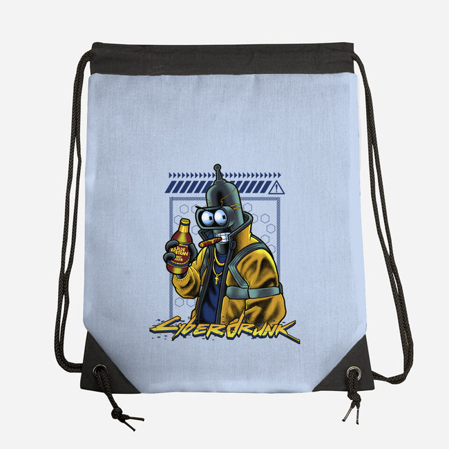 Cyberdrunk Bender-None-Drawstring-Bag-Astrobot Invention
