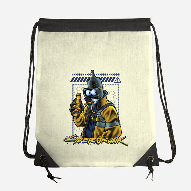 Cyberdrunk Bender-None-Drawstring-Bag-Astrobot Invention