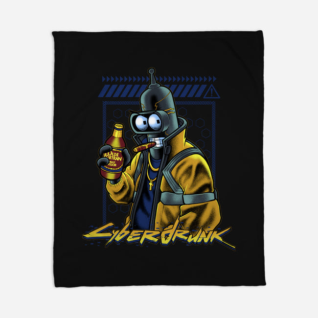 Cyberdrunk Bender-None-Fleece-Blanket-Astrobot Invention