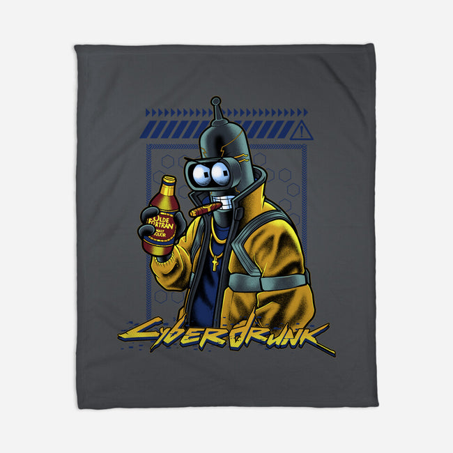 Cyberdrunk Bender-None-Fleece-Blanket-Astrobot Invention
