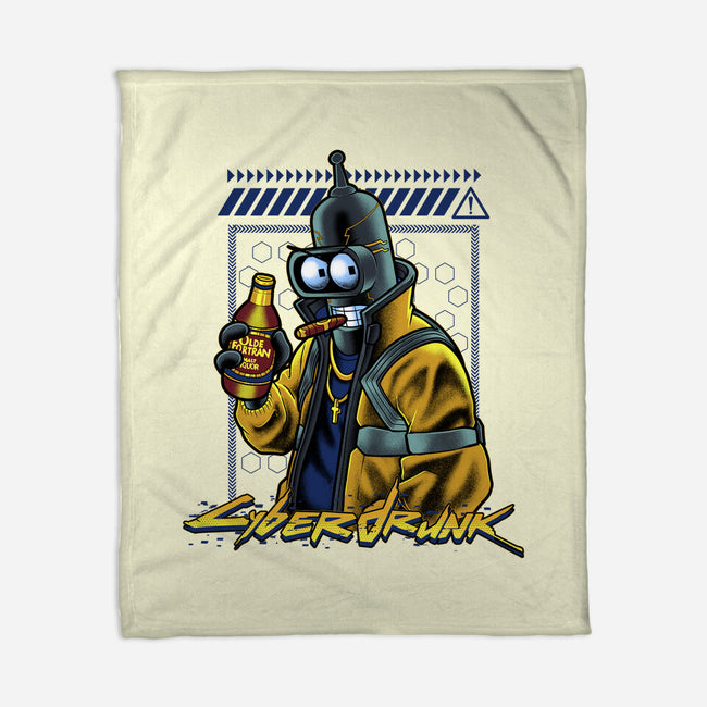 Cyberdrunk Bender-None-Fleece-Blanket-Astrobot Invention