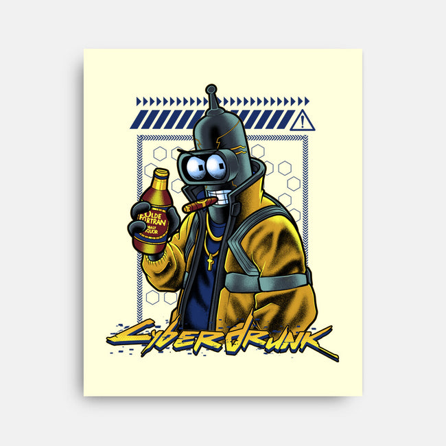 Cyberdrunk Bender-None-Stretched-Canvas-Astrobot Invention