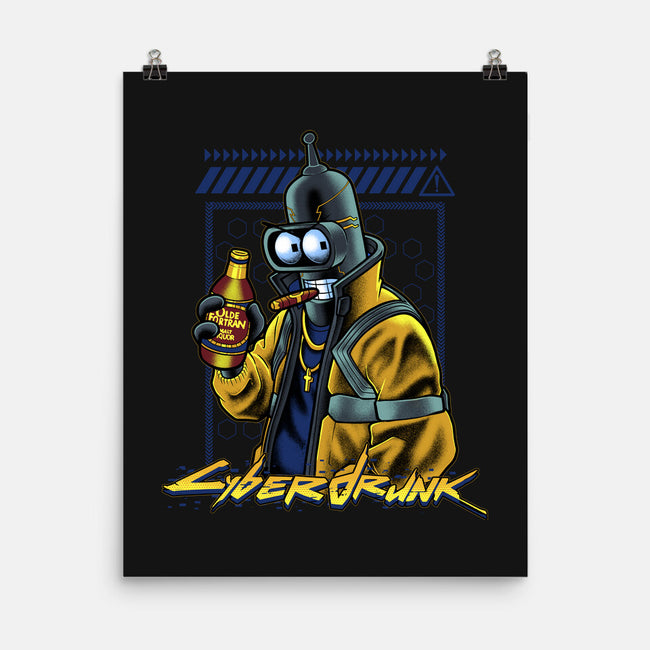 Cyberdrunk Bender-None-Matte-Poster-Astrobot Invention