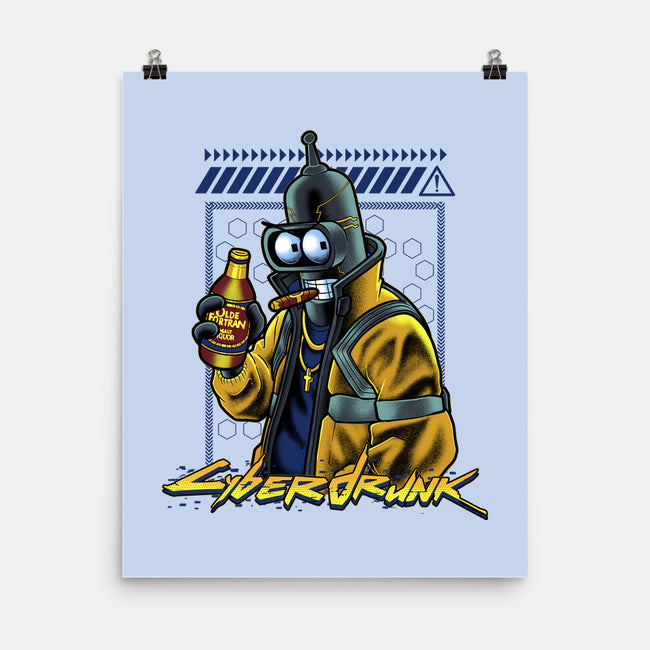 Cyberdrunk Bender-None-Matte-Poster-Astrobot Invention