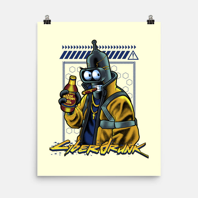 Cyberdrunk Bender-None-Matte-Poster-Astrobot Invention