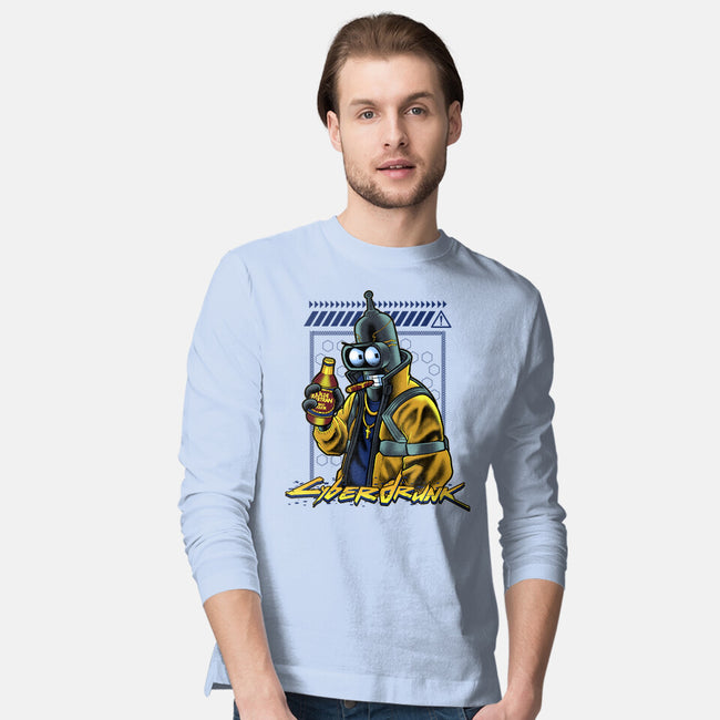 Cyberdrunk Bender-Mens-Long Sleeved-Tee-Astrobot Invention