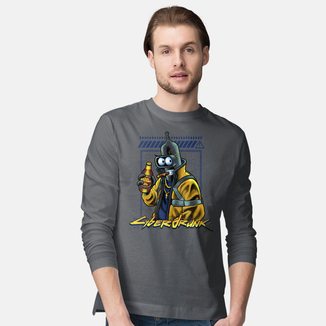 Cyberdrunk Bender-Mens-Long Sleeved-Tee-Astrobot Invention