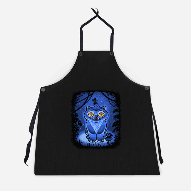 Derpy Blue Beast-Unisex-Kitchen-Apron-Astrobot Invention