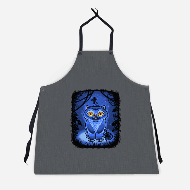 Derpy Blue Beast-Unisex-Kitchen-Apron-Astrobot Invention