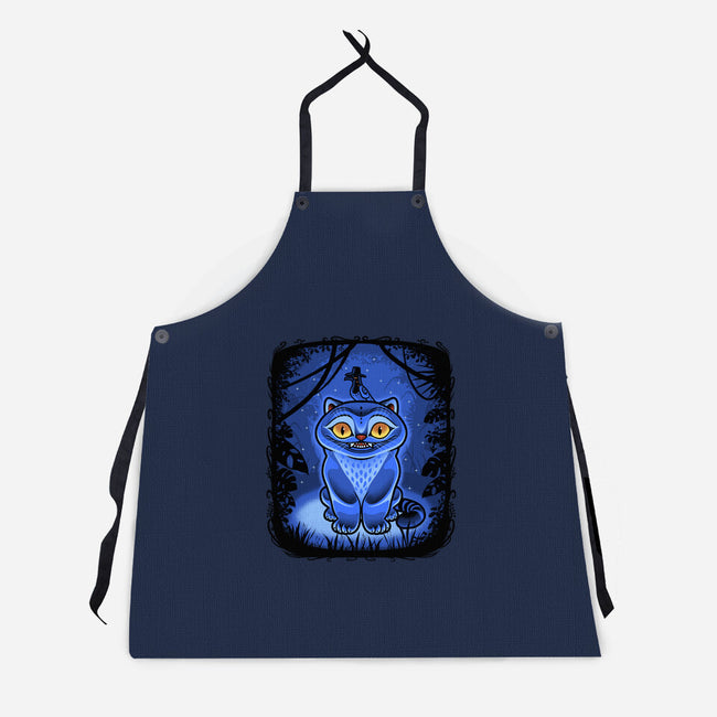Derpy Blue Beast-Unisex-Kitchen-Apron-Astrobot Invention