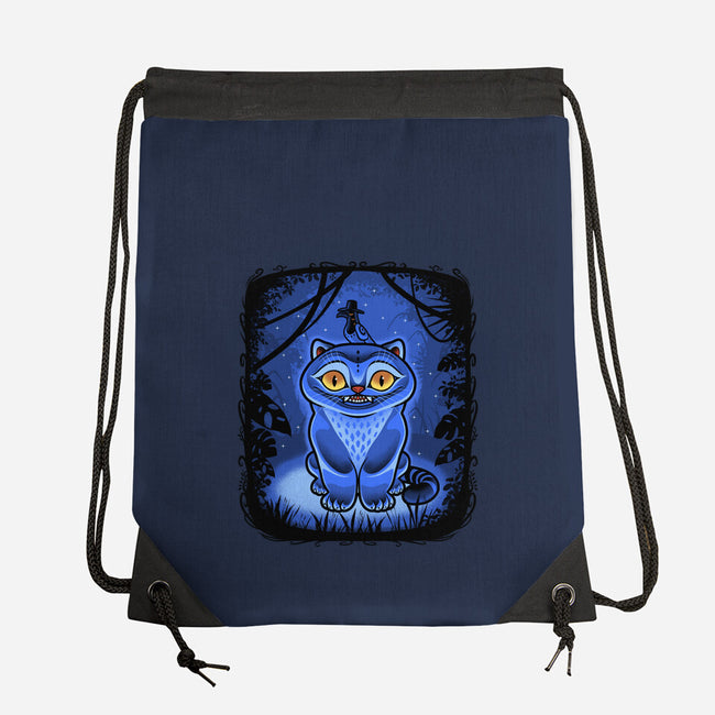 Derpy Blue Beast-None-Drawstring-Bag-Astrobot Invention