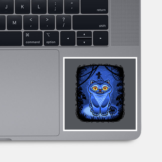 Derpy Blue Beast-None-Glossy-Sticker-Astrobot Invention