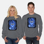 Derpy Blue Beast-Unisex-Crew Neck-Sweatshirt-Astrobot Invention