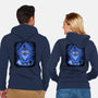 Derpy Blue Beast-Unisex-Zip-Up-Sweatshirt-Astrobot Invention