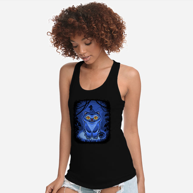 Derpy Blue Beast-Womens-Racerback-Tank-Astrobot Invention