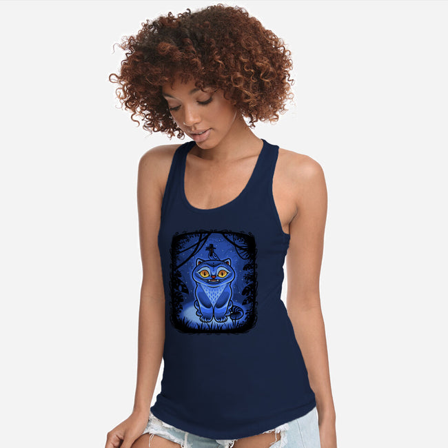 Derpy Blue Beast-Womens-Racerback-Tank-Astrobot Invention