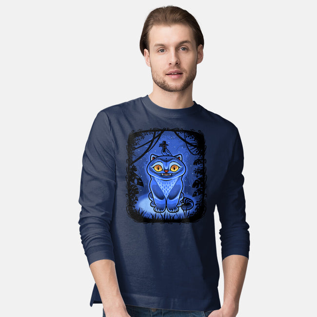 Derpy Blue Beast-Mens-Long Sleeved-Tee-Astrobot Invention