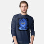 Derpy Blue Beast-Mens-Long Sleeved-Tee-Astrobot Invention