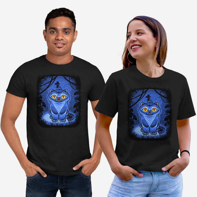 Derpy Blue Beast-Unisex-Basic-Tee-Astrobot Invention