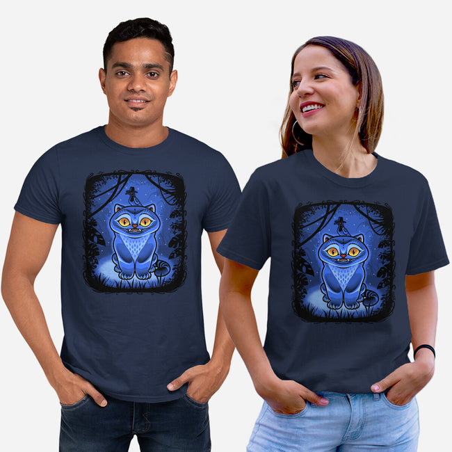 Derpy Blue Beast-Unisex-Basic-Tee-Astrobot Invention