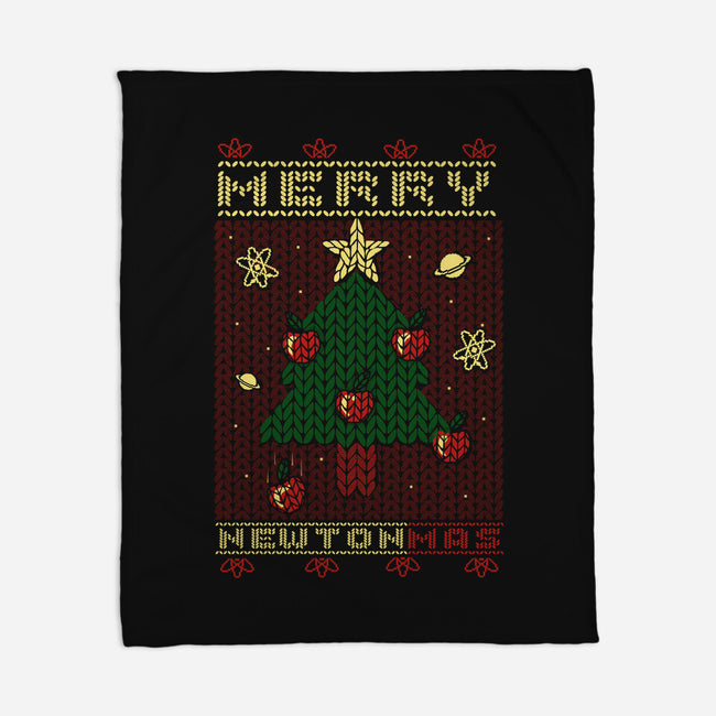 Merry Newtonmas-None-Fleece-Blanket-Umberto Vicente