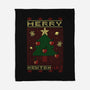 Merry Newtonmas-None-Fleece-Blanket-Umberto Vicente