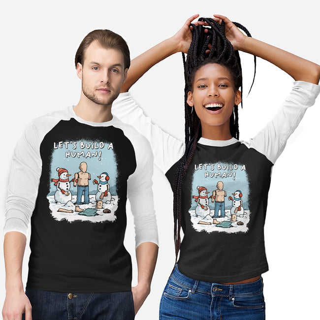 Let's Build A Human-Unisex-Baseball-Tee-GoshWow