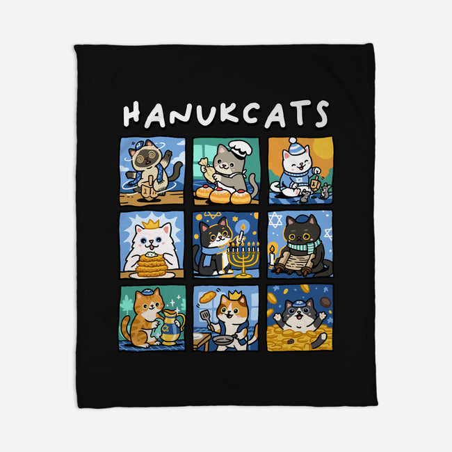 Hanukcats-None-Fleece-Blanket-GoshWow