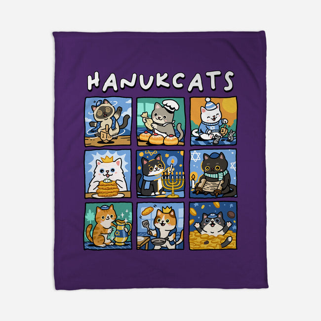 Hanukcats-None-Fleece-Blanket-GoshWow