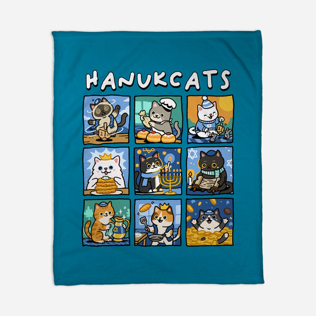 Hanukcats-None-Fleece-Blanket-GoshWow