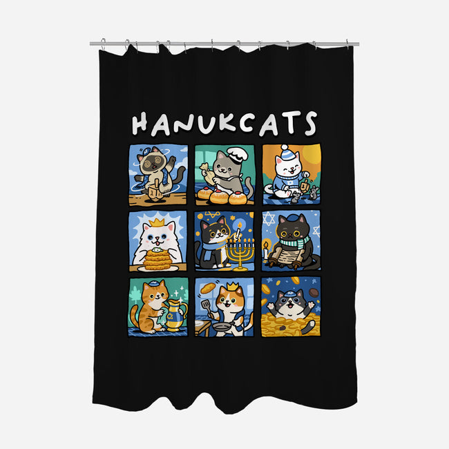 Hanukcats-None-Polyester-Shower Curtain-GoshWow