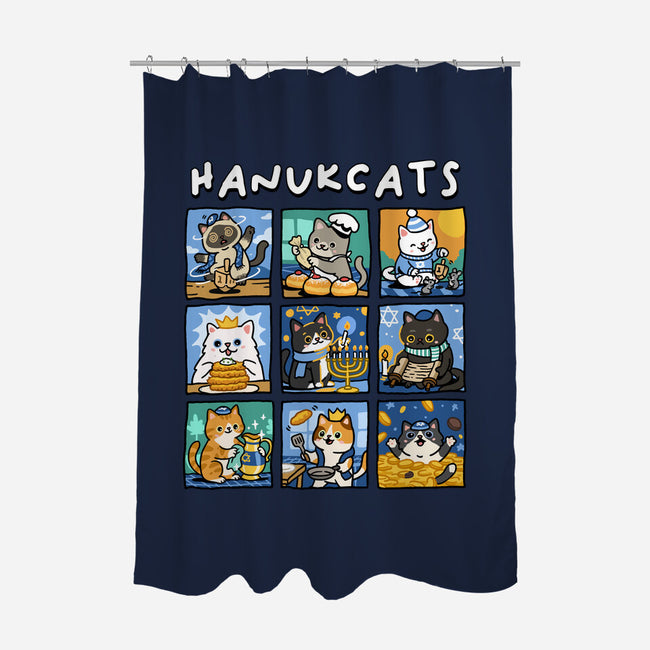 Hanukcats-None-Polyester-Shower Curtain-GoshWow