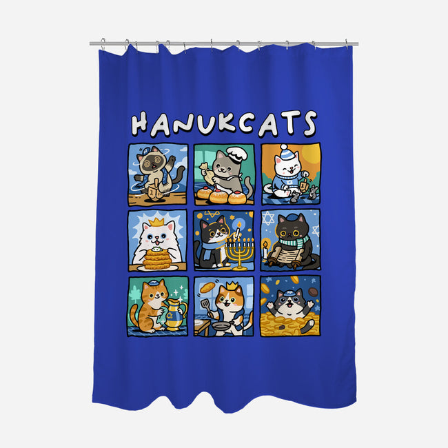 Hanukcats-None-Polyester-Shower Curtain-GoshWow