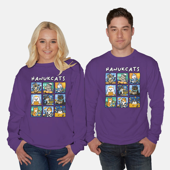 Hanukcats-Unisex-Crew Neck-Sweatshirt-GoshWow