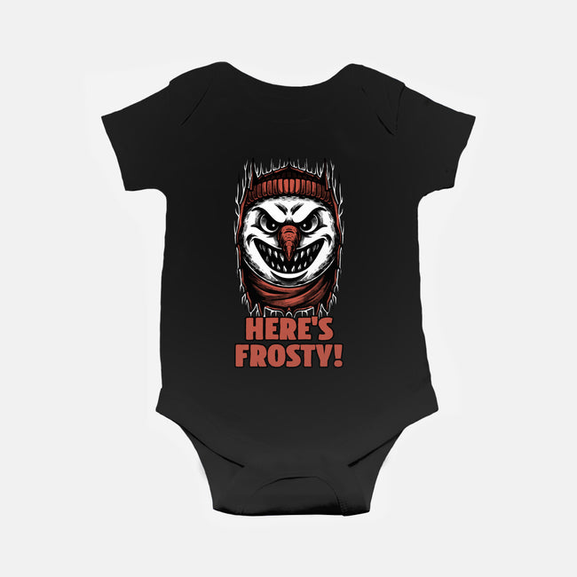 Snowman Horror Door Movie-Baby-Basic-Onesie-Studio Mootant
