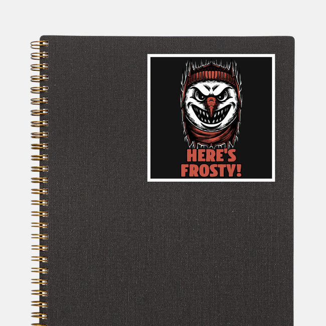 Snowman Horror Door Movie-None-Glossy-Sticker-Studio Mootant