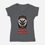 Snowman Horror Door Movie-Womens-V-Neck-Tee-Studio Mootant
