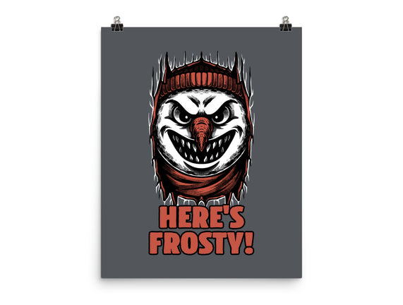 Snowman Horror Door Movie